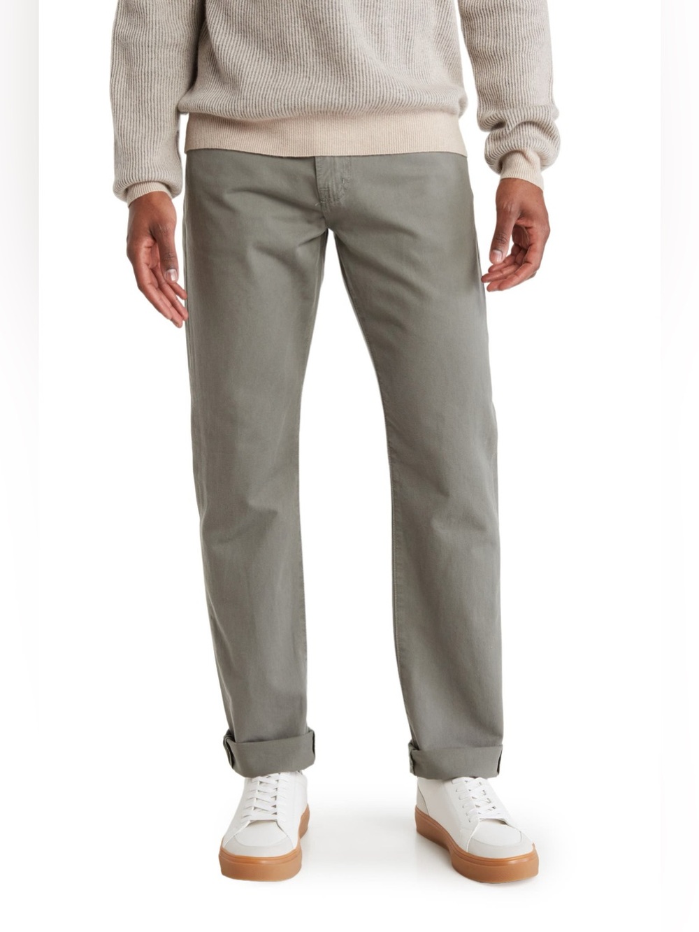Adriano Goldschmied Mens Graduate Tailored Leg Pants Green Size 36 Regular
